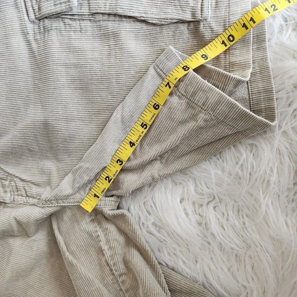 VTG NorthCrest Corduroy Carpenter Shorts‎ Size 36 Gray Made In USA Mom Hikers